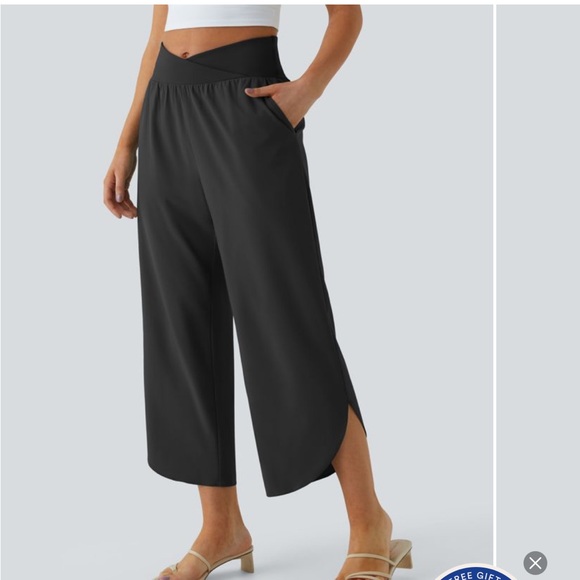 Halara breezeful high waisted Elegant Black Women's Pants - Picture 2 of 7